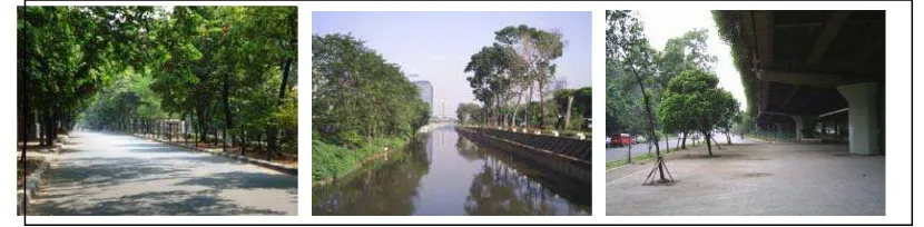Gambar 4.5 Taman Kota: Taman Menteng, Taman Monas, Lapangan Banteng,  dan Taman Suropati Sumber: Jakarta.go.id, 2011 