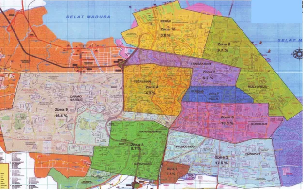 Gambar 2  Distribusi Zona Wilayah Tempat Tinggal Responden