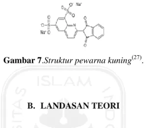 Gambar 7.Struktur pewarna kuning (27) . 