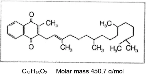 Gambar 17. Struktur kimia vitamin K 