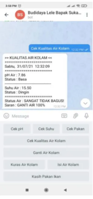 Gambar 17. Cek Kualitas Air 