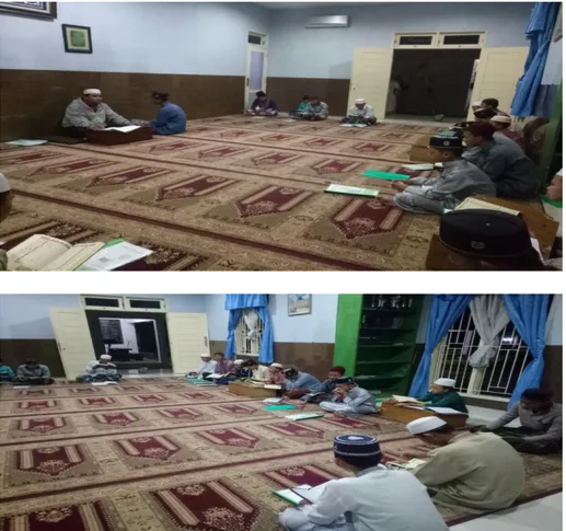 Foto saat proses Pembelajaran menggunakan metode tahfiz Quran, metode  setor hafalan ulangan