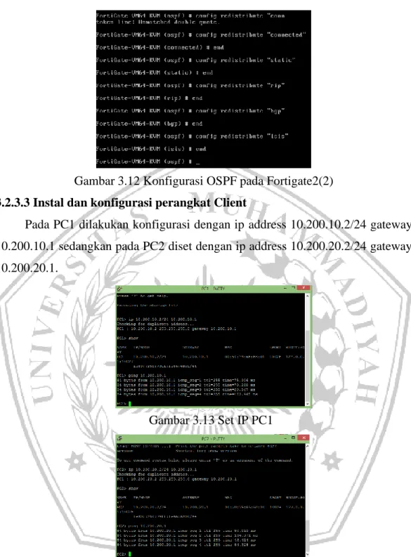 Gambar 3.13 Set IP PC1 