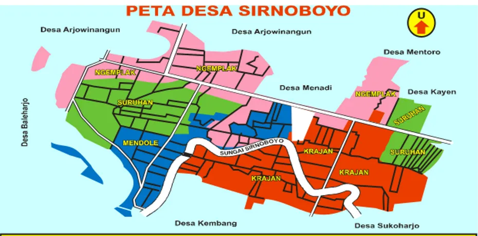 Gambar 1. Peta Desa Sirnoboyo 