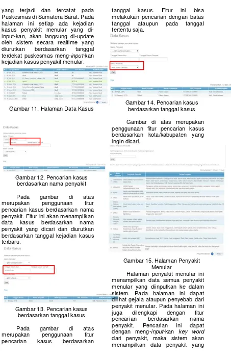 Gambar 14. Pencarian kasus 