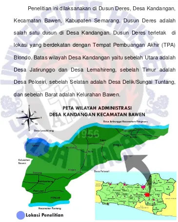 Gambar 4.1 Peta Lokasi Dusun Deres 