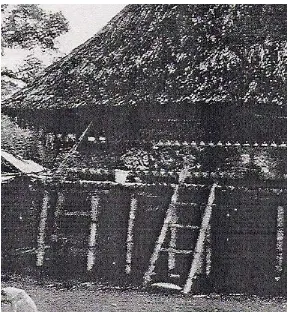 Gambar 2.12  Sketsa Pondasi Rumah Adat Karo 