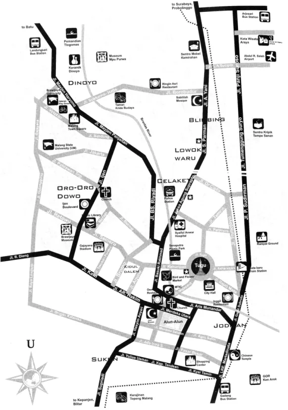 Gambar 2.2 Peta Kota Malang 