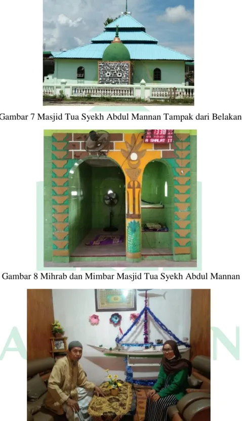 Gambar 8 Mihrab dan Mimbar Masjid Tua Syekh Abdul Mannan 