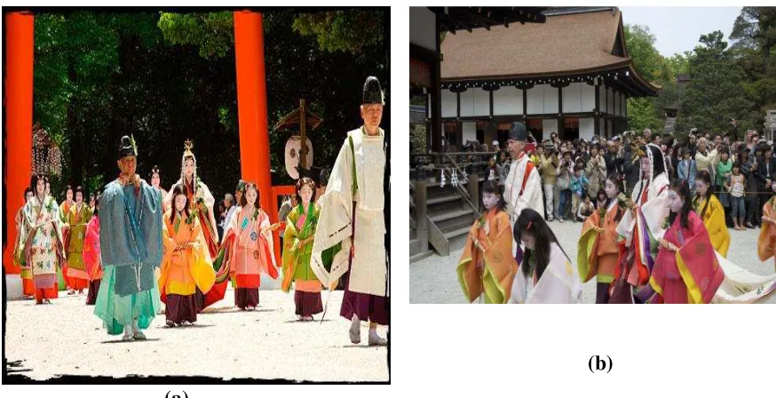 Gambar 1 (a,b): Saio-dai Misogi 
