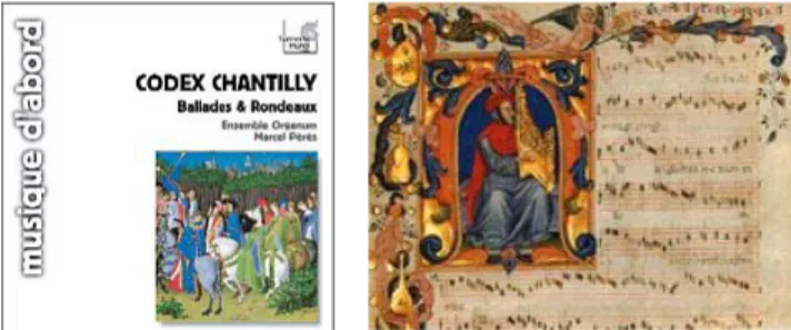 Gambar 2.23. dan 2.24. Chantilly Codex dan Squarcialupi Codex  Sumber: http://shop.castleclassics.co.uk/acatalog/HMA1951252.jpg 