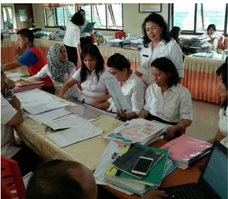 Gambar 2. Pemeriksaan Dinas Pendidikan di SMA Negeri 7 Manado 