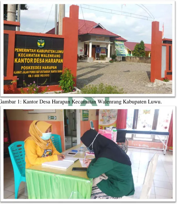 Gambar 1: Kantor Desa Harapan Kecamatan Walenrang Kabupaten Luwu. 
