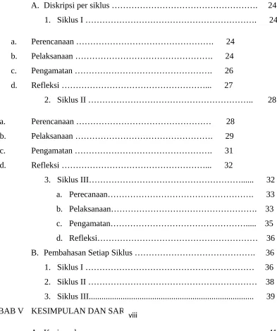 Tabel  1. Tabel Hasil perolehan Nilai Tes Formatif matematika Pra Siklus …    28