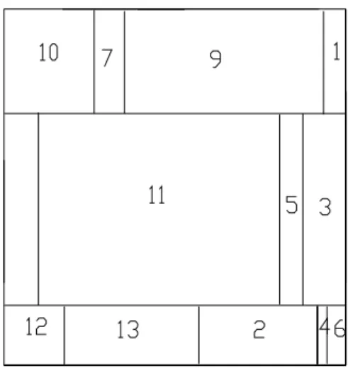 Gambar 4.1. Layout Hasil Pengolahan Software BLOCPLAN Awal   Keterangan: 