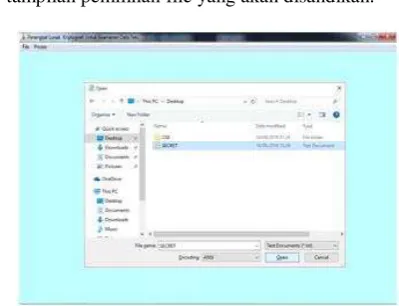 Gambar 2. Tampilan Open File  