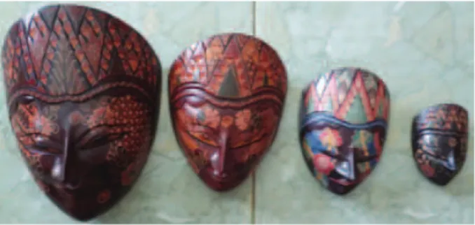 Gambar 2. Seri Topeng Panji batik koleksi Sujiman  Yogyakarta