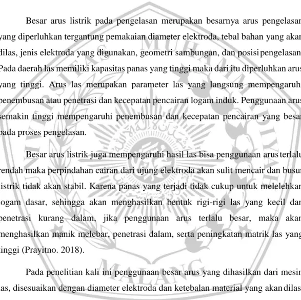 Gambar 2.6 Proses pencairan elektroda terbungkus 