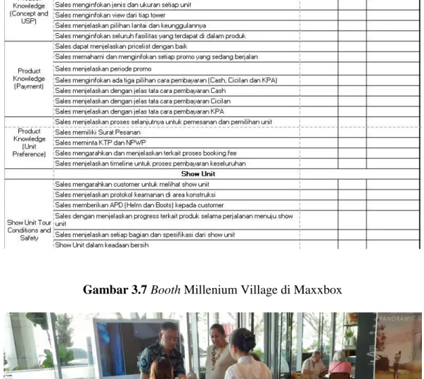Gambar 3.7 Booth Millenium Village di Maxxbox 