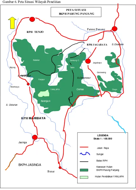 Gambar 6. Peta Situasi Wilayah Penelitian 