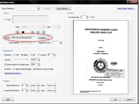 Gambar‐12: Tampilan Add Watermark 