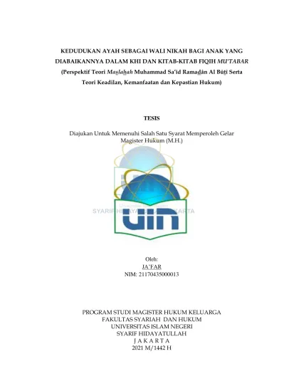 Macam-macam Wali Nikah Dan Urutannya - Konsep Wali Nikah