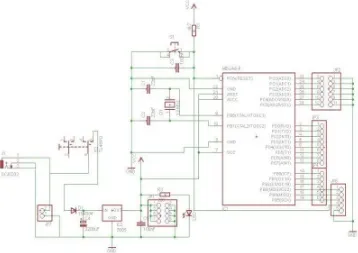Gambar 2.1 Sistem Minimum AVR ATmega8 