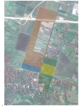 Gambar 2.  Foto Udara kondisi Geografis  Desa  Ciledug Tengah 