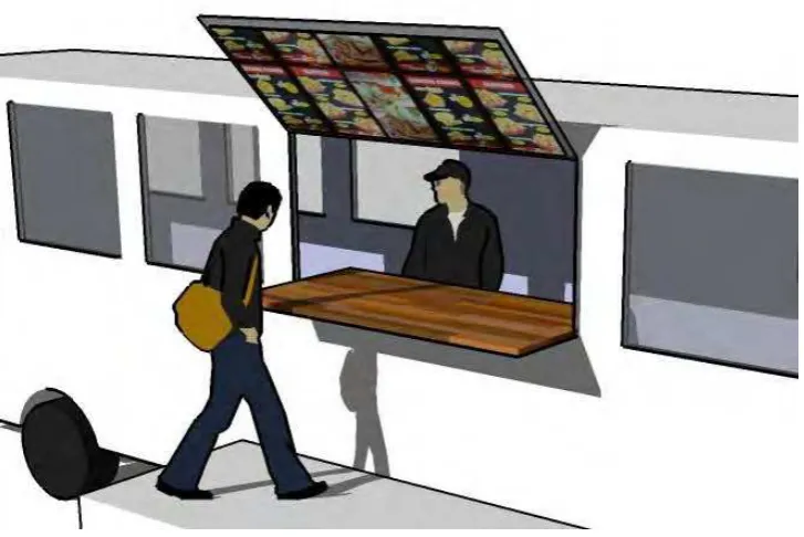 Gambar 14. Meja Pemesanan dan papan Display Menu 