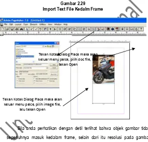 Gambar 2.29Import Text File Kedalm Frame