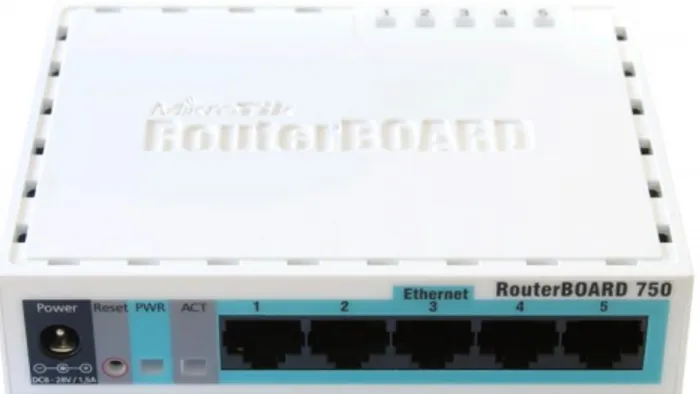 Gambar 2.3 MikroTik RouterBoard 750 