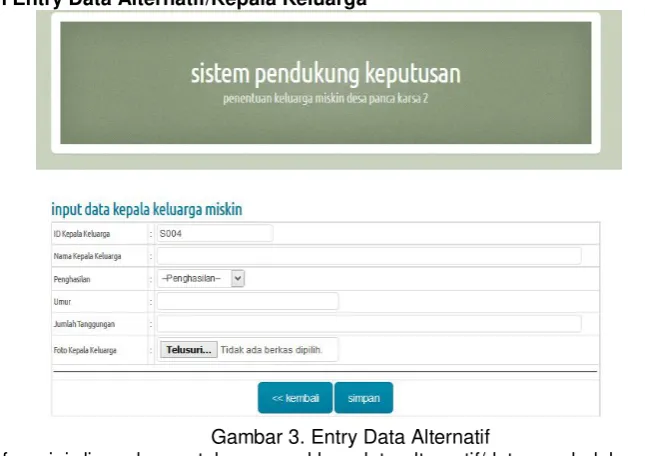 Gambar 2.  Tampilan Halaman Menu Utama 