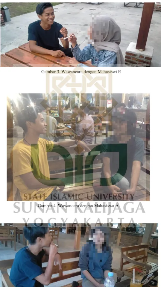 Gambar 3. Wawancara dengan Mahasiswi E 