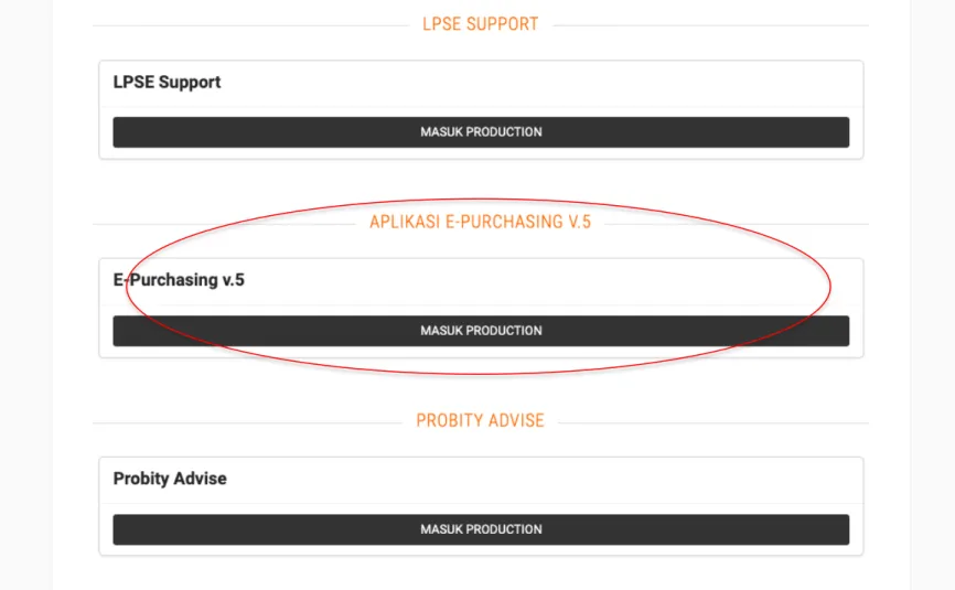 Gambar  3. Halaman E-Procurement Lainnya 