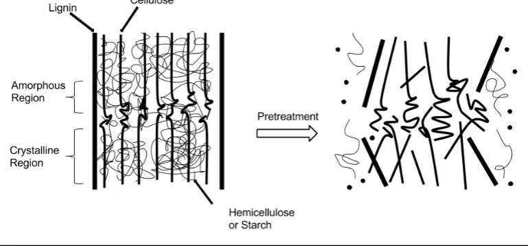 Figure 1. Schematic goals of pretreatment of lignocellulosic materials (poet.com, retrieved on June 2015) 