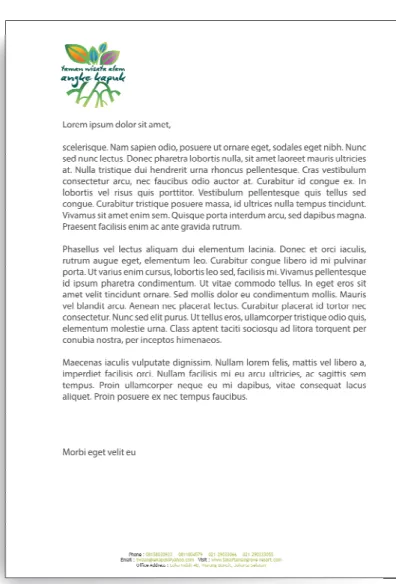 Gambar 5.6 Kop Surat  Ukuran: 