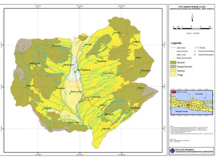 Gambar 1 Peta Indeks Potensi Lahan Kabupaten Magelang 