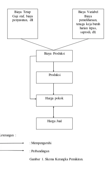 Gambar 1. Skema Kerangka Pemikiran. 