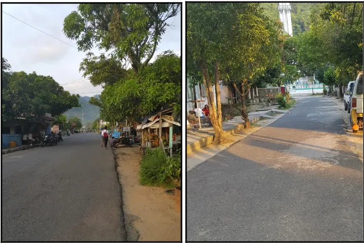 Gambar 5. Jalan D I Panjaitan (kiri) dan Jalan Tapian (kanan)