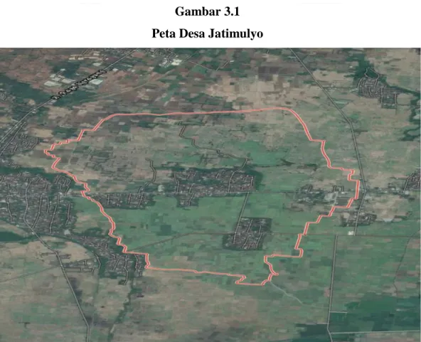 Gambar 3.1  Peta Desa Jatimulyo 