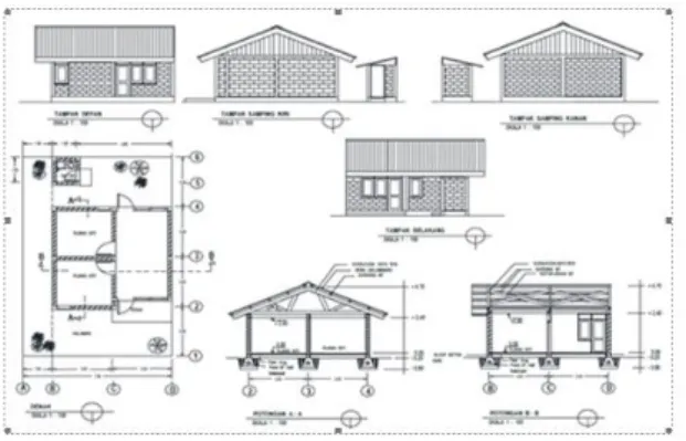 Gambar 2. Desain Rumah Sejahtera Murah 