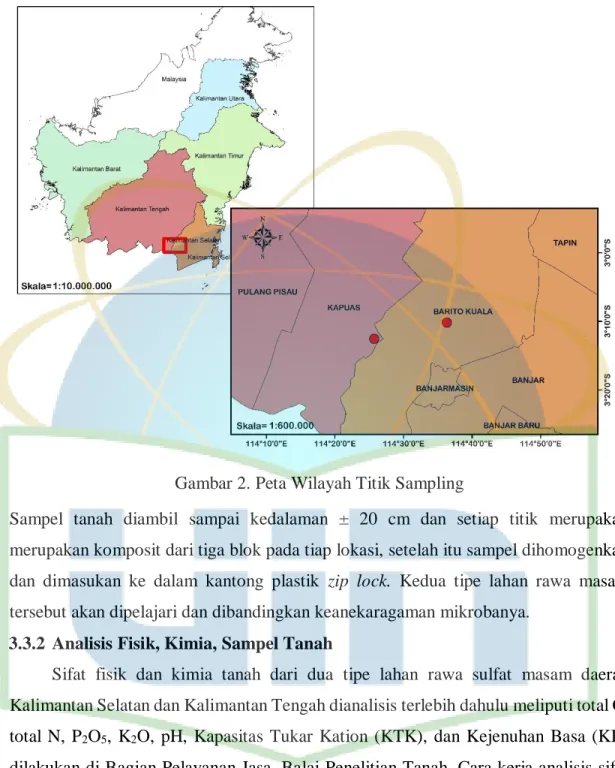 Gambar 2. Peta Wilayah Titik Sampling 