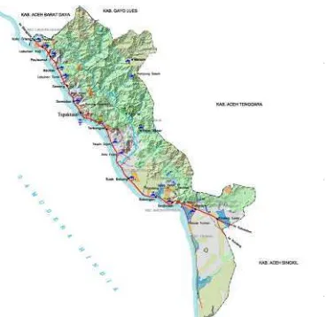Gambar. 2. Peta Aceh Selatan 