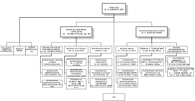 Gambar 3.1 Struktur Organisasi Rumah Sakit Cianjur