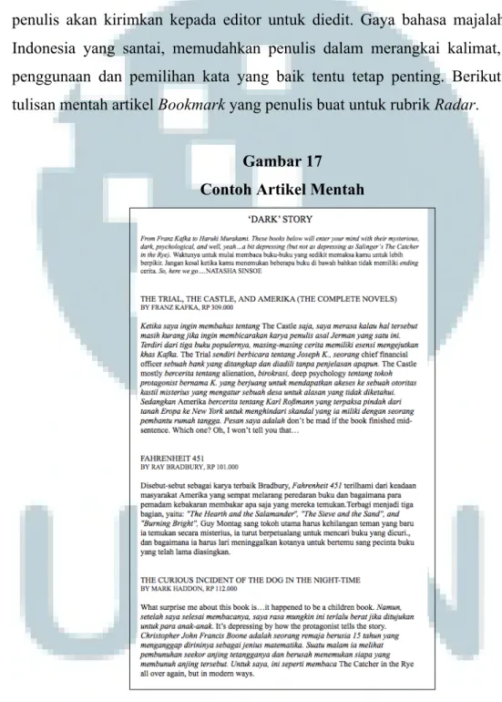 Gambar 17  Contoh Artikel Mentah 