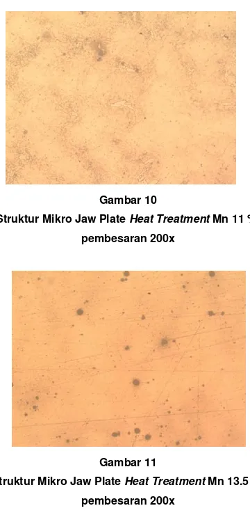 Gambar 11 panas dengan cara memanaskan baja pada Struktur Mikro Jaw Plate Heat Treatment