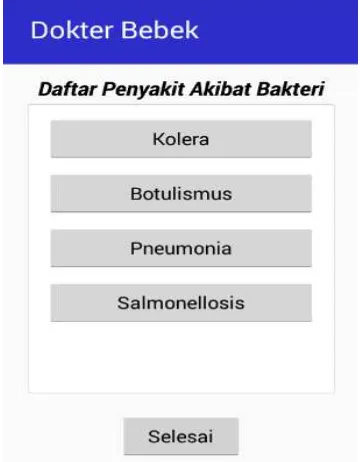 Gambar 7. Halaman Daftar Penyakit 