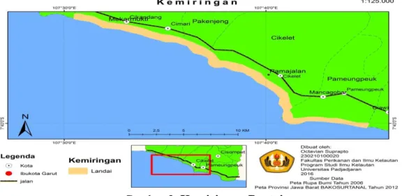 Gambar 3. Kemiringan Pantai 