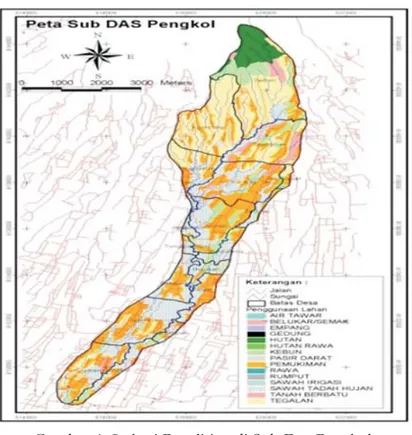 Figure 1. Research Sites in Sub-Watershed Pengkol