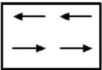 Gambar 4. Arah domain dalam bahan anti ferromagnetik 
